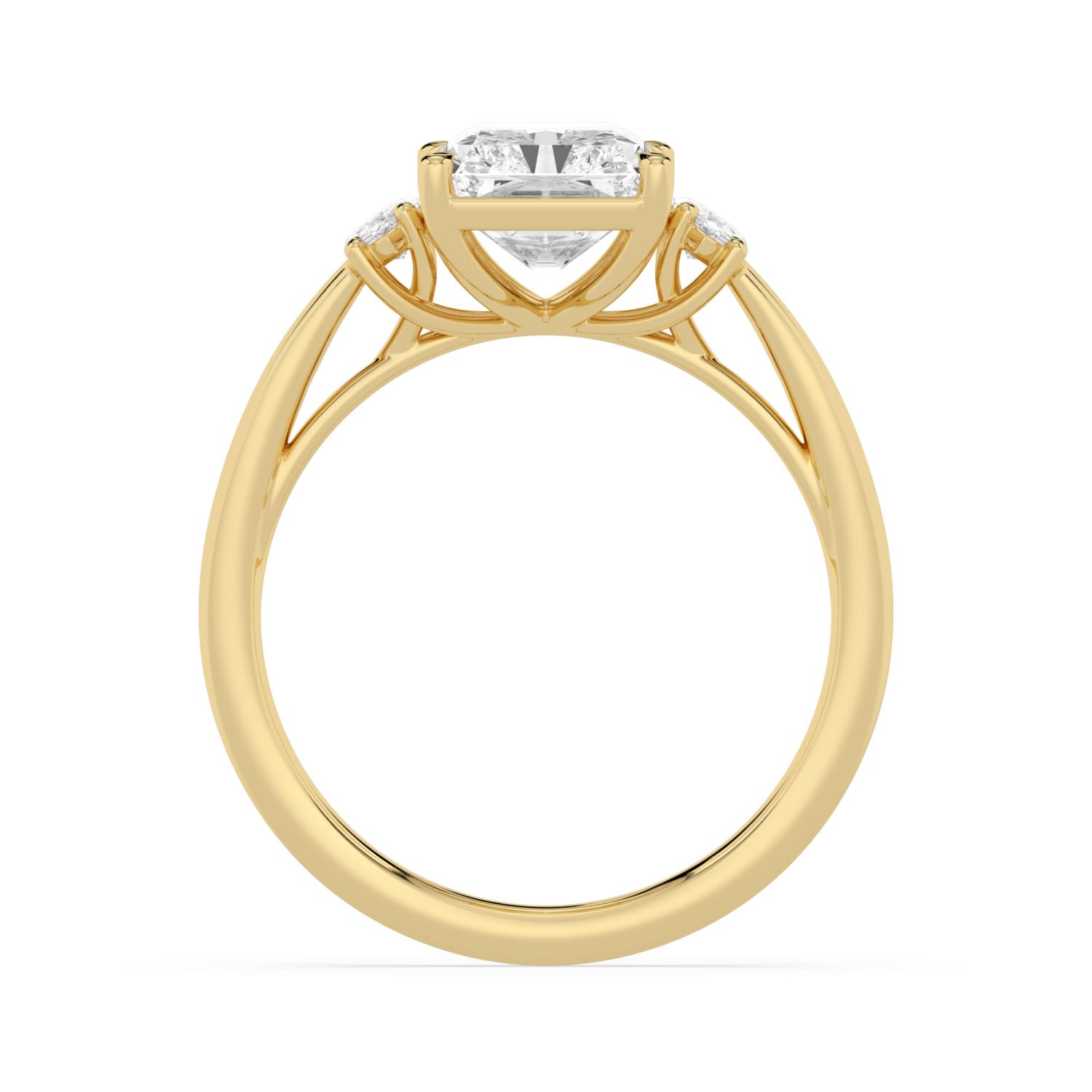 Yellow Gold Lab Grown Diamond ENGAGEMENT RINGS 3.33 ctw ER00040RDT-3