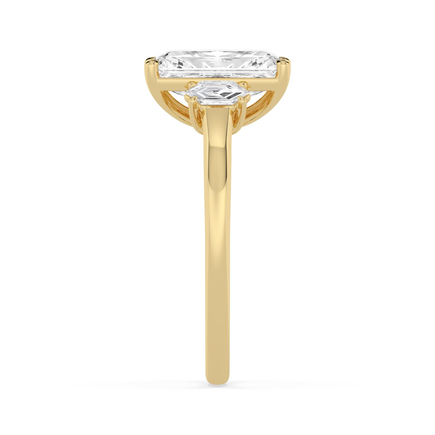 Yellow Gold Lab Grown Diamond ENGAGEMENT RINGS 3.33 ctw ER00040RDT-3