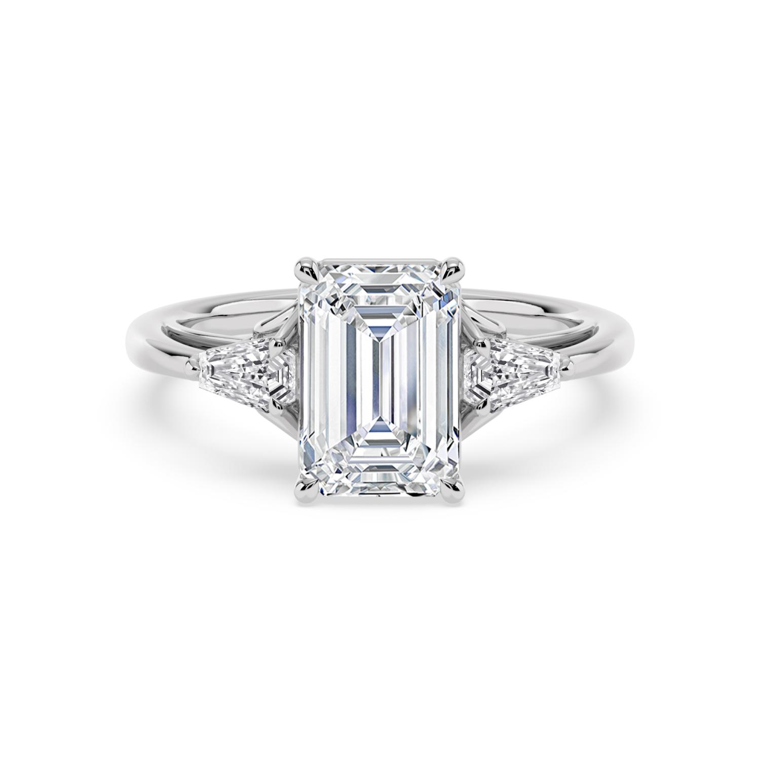 White Gold Lab Grown Diamond ENGAGEMENT RINGS 3.42 ctw ER00042EM-3