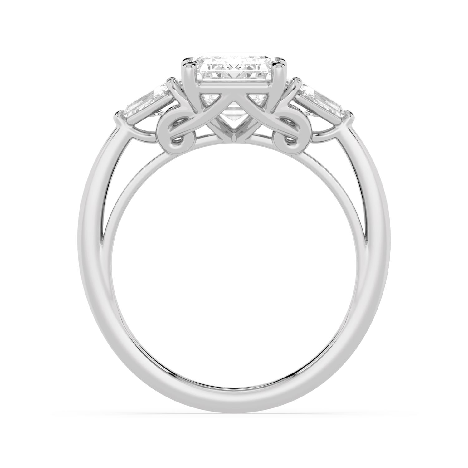 White Gold Lab Grown Diamond ENGAGEMENT RINGS 3.42 ctw ER00042EM-3
