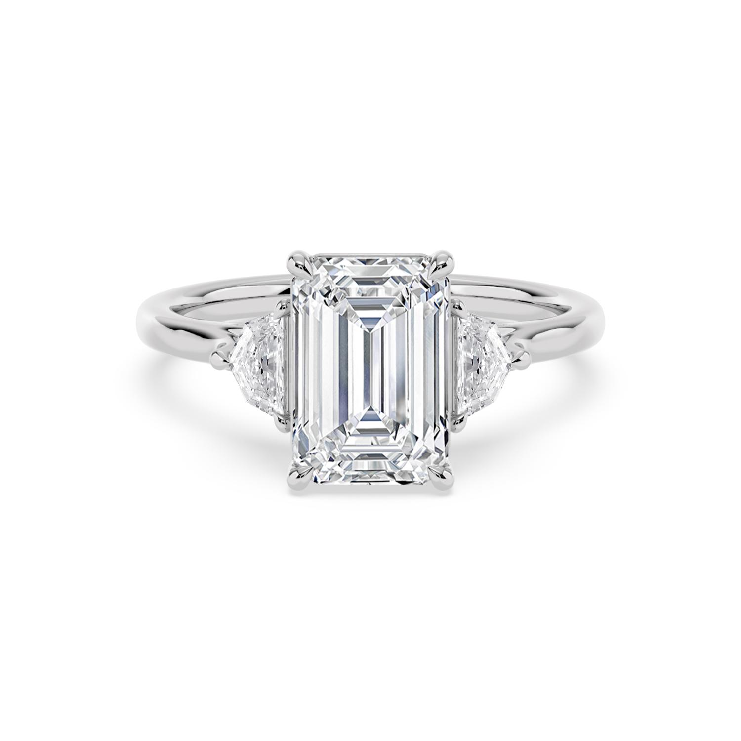 White Gold Lab Grown Diamond ENGAGEMENT RINGS 3.49 ctw ER00044EM-3