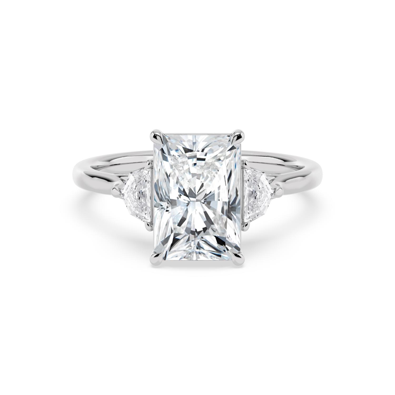 White Gold Lab Grown Diamond ENGAGEMENT RINGS 3.52 ctw ER00044RDT-3