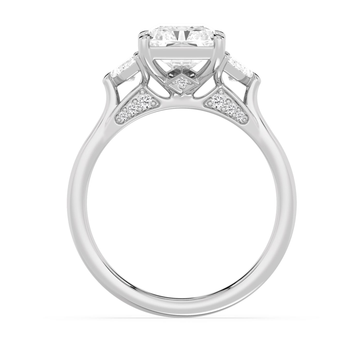 White Gold Lab Grown Diamond ENGAGEMENT RINGS 3.52 ctw ER00044RDT-3