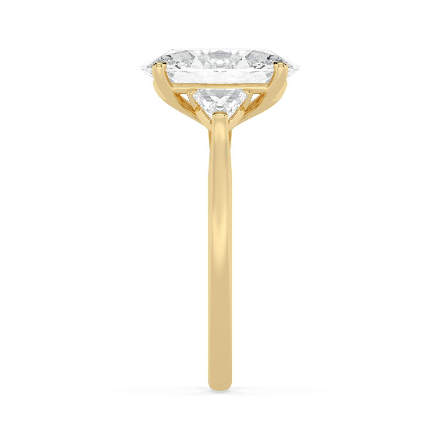 Yellow Gold Lab Grown Diamond ENGAGEMENT RINGS 3.42 ctw ER00045OV-3