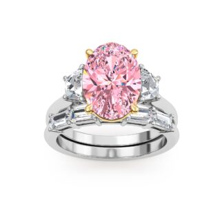 Lab Grown Diamond Engagement Ring 4.86 ctw ER00099OV-3