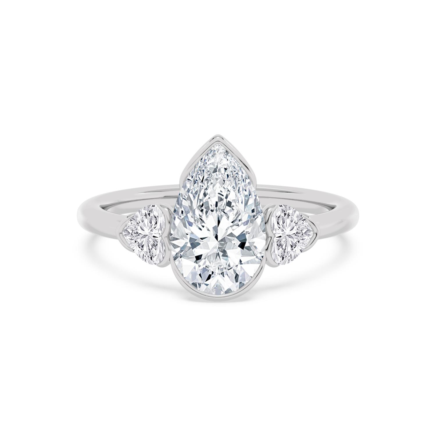White Gold Lab Grown Diamond ENGAGEMENT RINGS 2.54 ctw ER00154PE-2