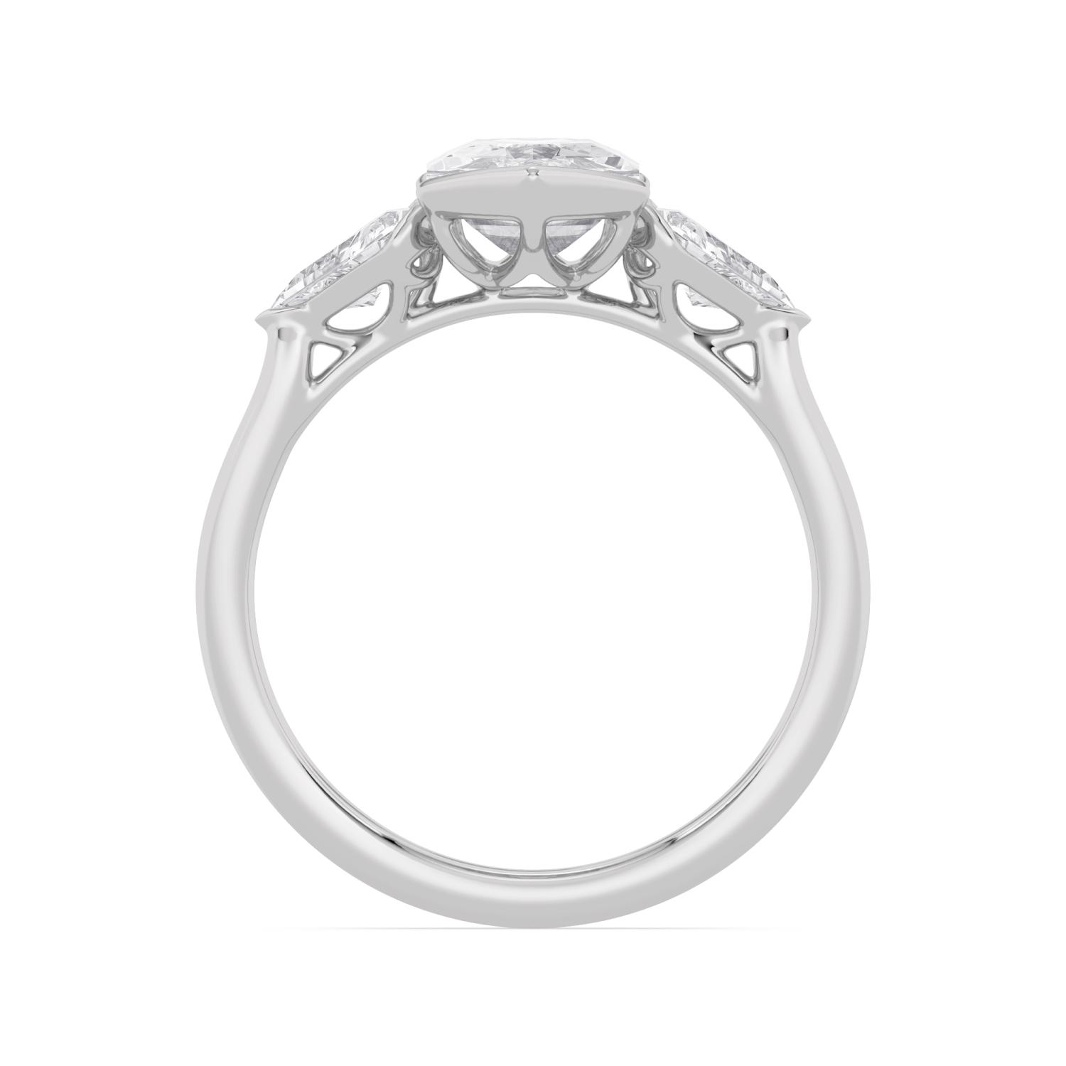 White Gold Lab Grown Diamond ENGAGEMENT RINGS 2.54 ctw ER00155DMQ-2