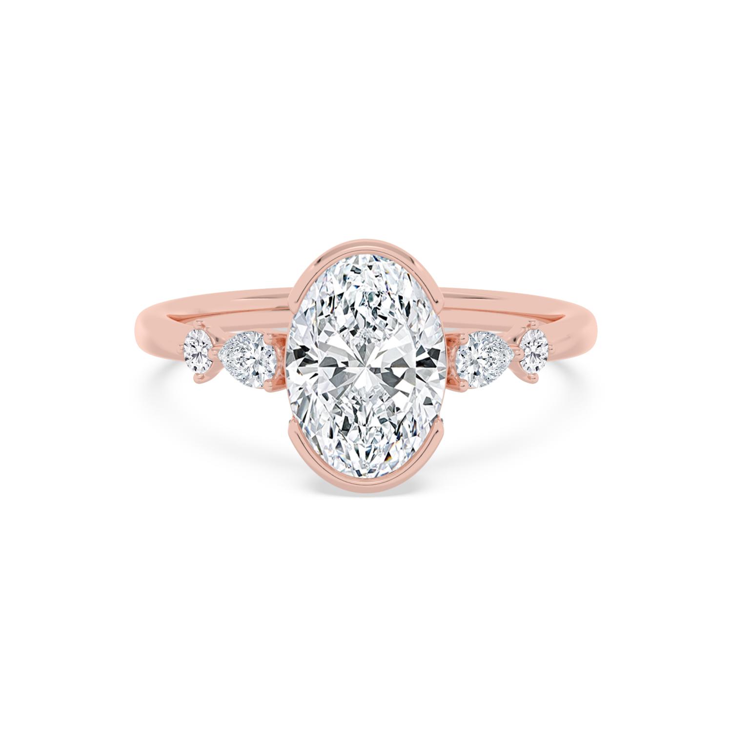 Rose Gold Lab Grown Diamond ENGAGEMENT RINGS 2.34 ctw ER00157OVHH-2