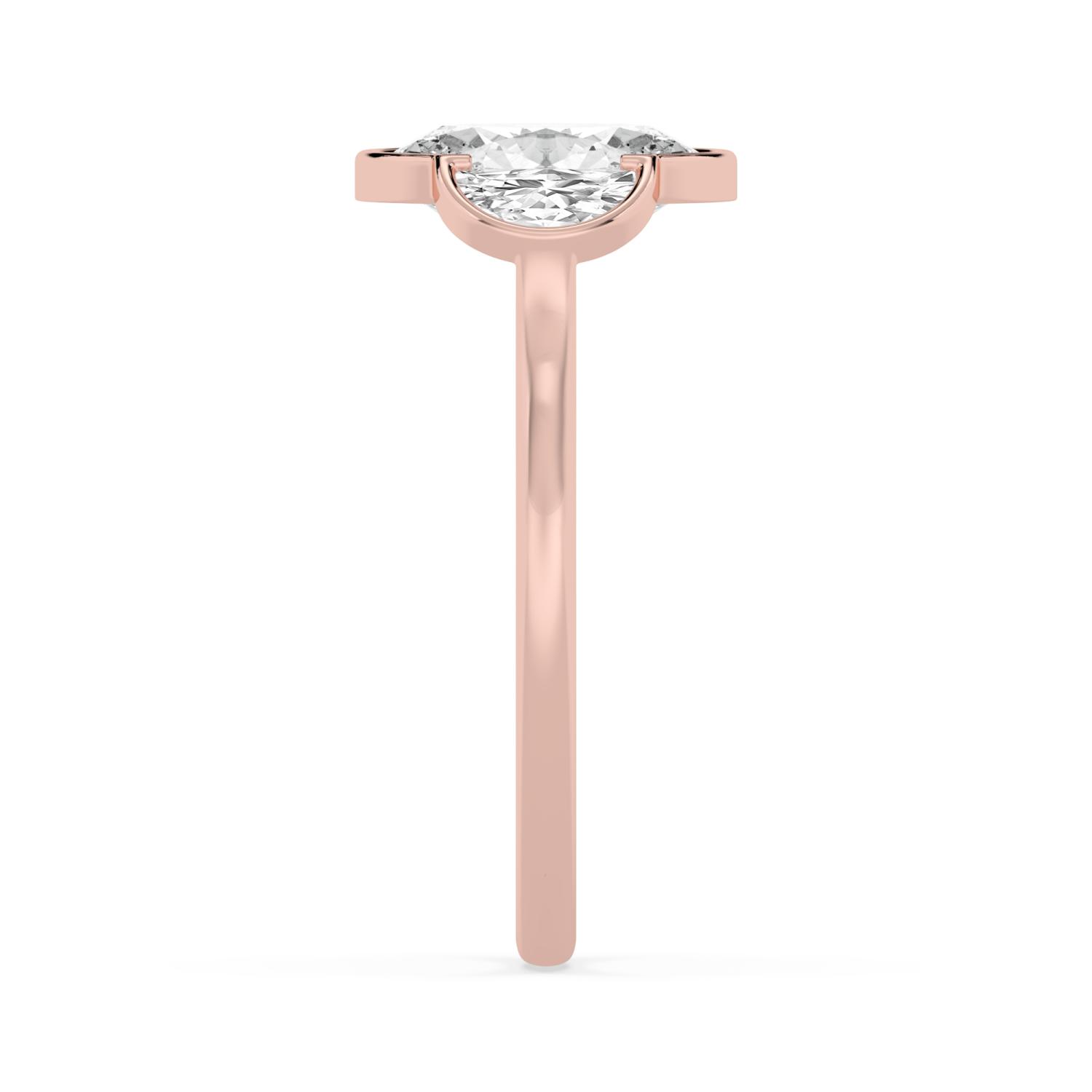 Rose Gold Lab Grown Diamond ENGAGEMENT RINGS 2.65 ctw ER00159OV-2