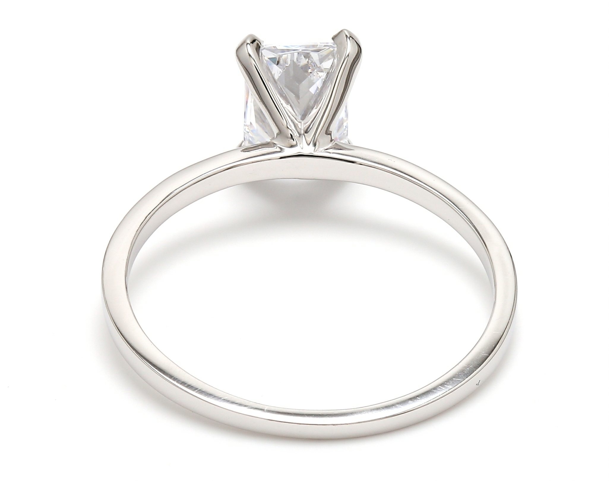 White Gold Lab Grown Diamond Engagement Ring 1 ctw R55013RDT-1