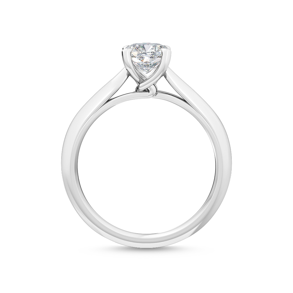 White Gold Lab Grown Diamond Engagement Ring R55115CU