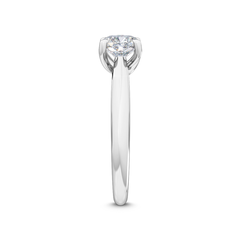 White Gold Lab Grown Diamond Engagement Ring R55115CU