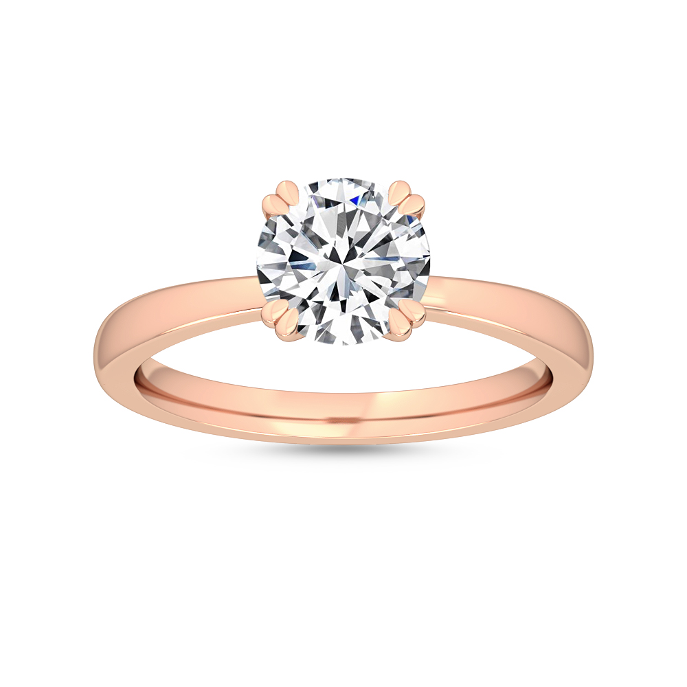 Rose Gold Lab Grown Diamond Engagement Ring R55363