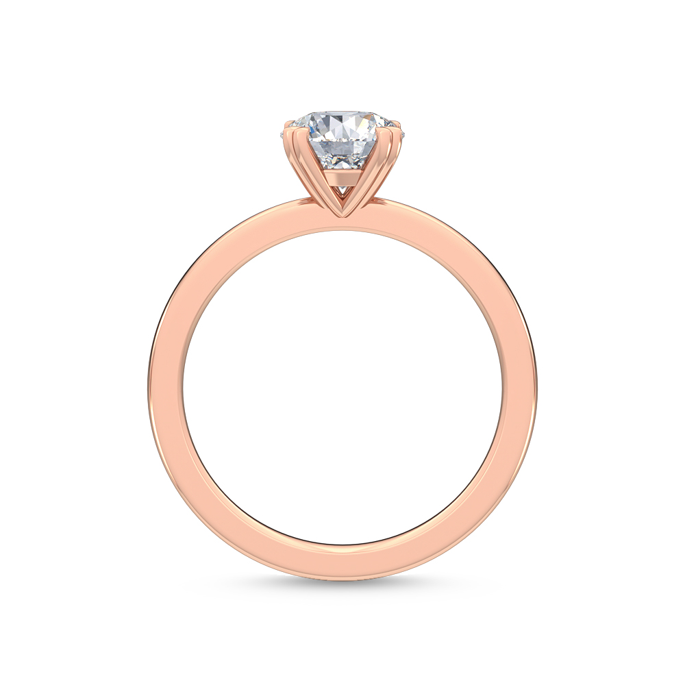 Rose Gold Lab Grown Diamond Engagement Ring R55363