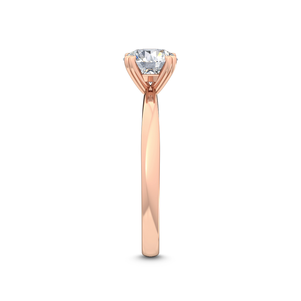 Rose Gold Lab Grown Diamond Engagement Ring R55363