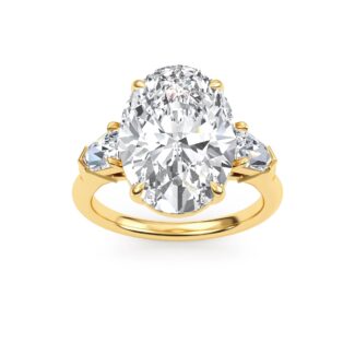 Lab Grown Diamond Engagement Ring 7.88 ctw R57955OV-7.15CT