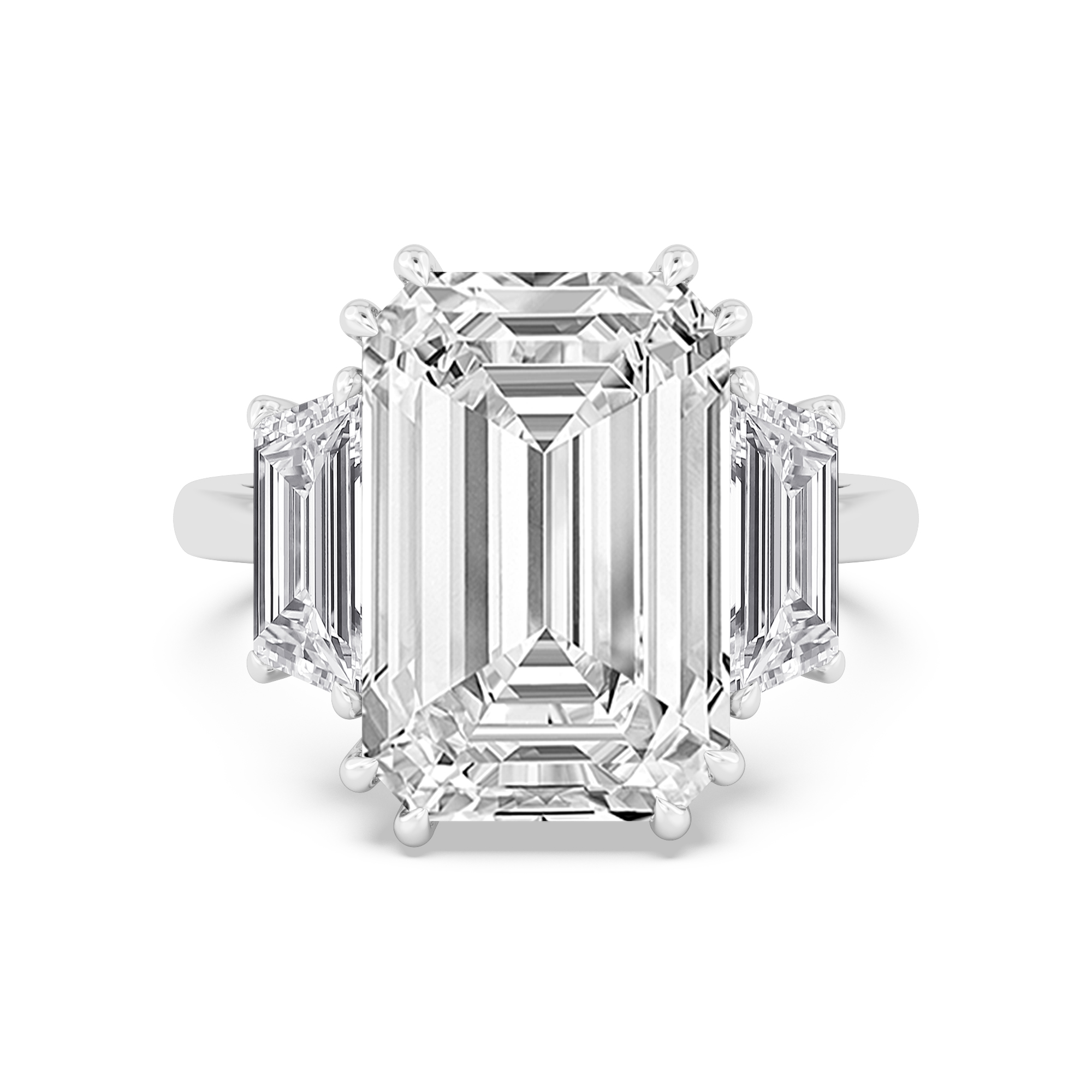 White Gold Lab Grown Diamond Engagement Ring 11.45 ctw R61187EM-10