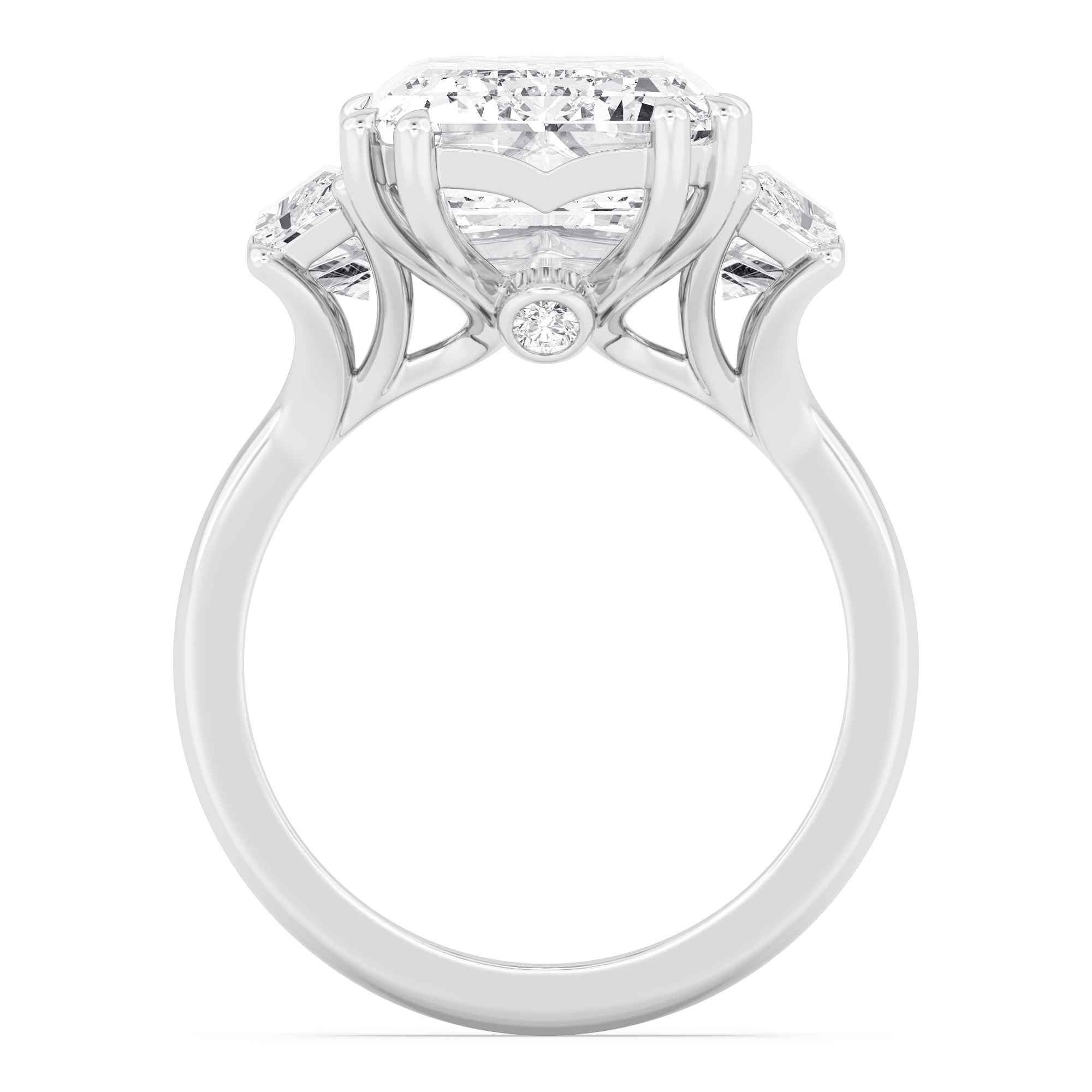 White Gold Lab Grown Diamond Engagement Ring 11.45 ctw R61187EM-10